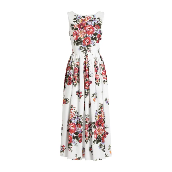 Dolce & Gabbana Flower bouquet-print cotton dress