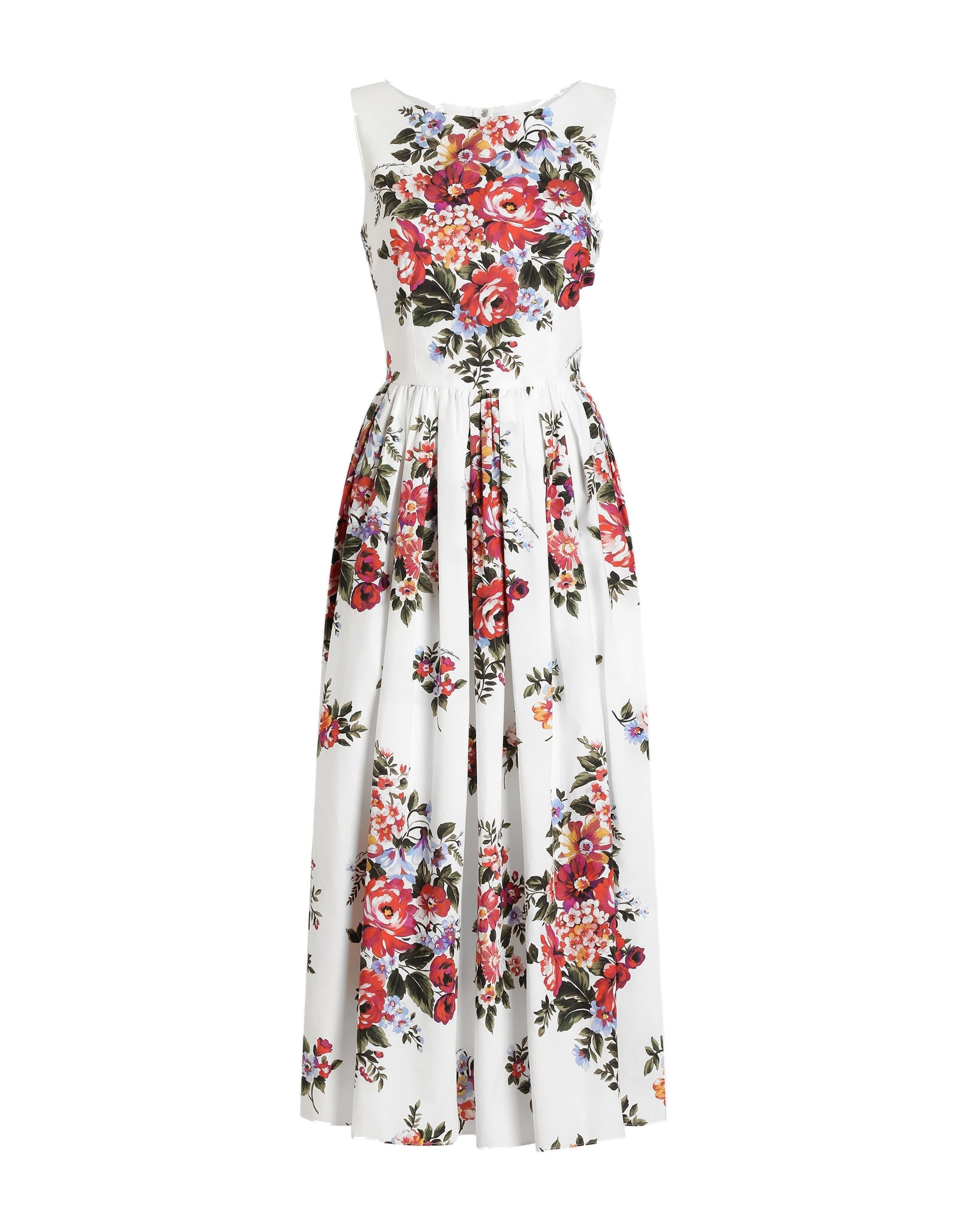 Dolce & Gabbana Flower bouquet-print cotton dress