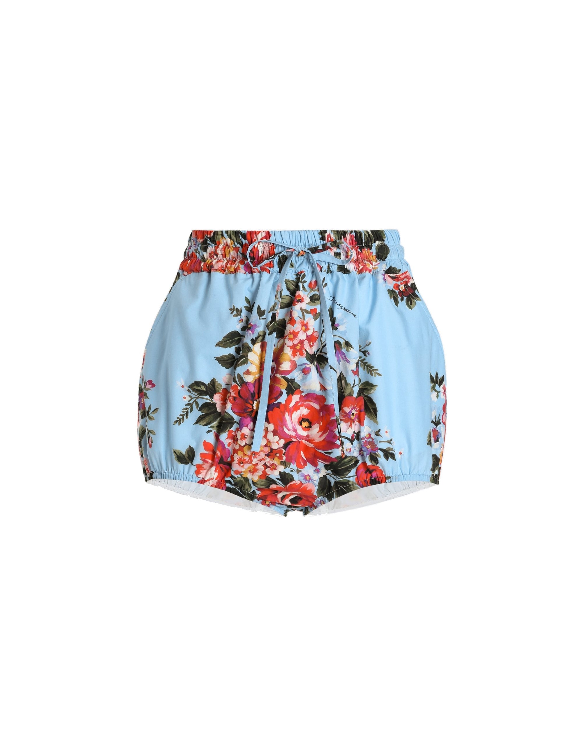 Dolce & Gabbana Flower bouquet-print cotton poplin culotte
