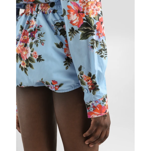 Dolce & Gabbana Flower bouquet-print cotton shirt, view 5