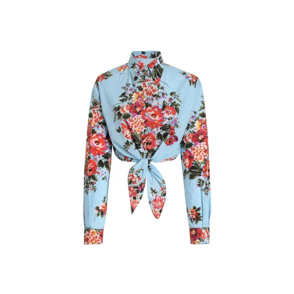 Dolce & Gabbana Flower bouquet-print cotton shirt