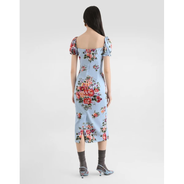 Dolce & Gabbana Flower bouquet-print dress, view 3