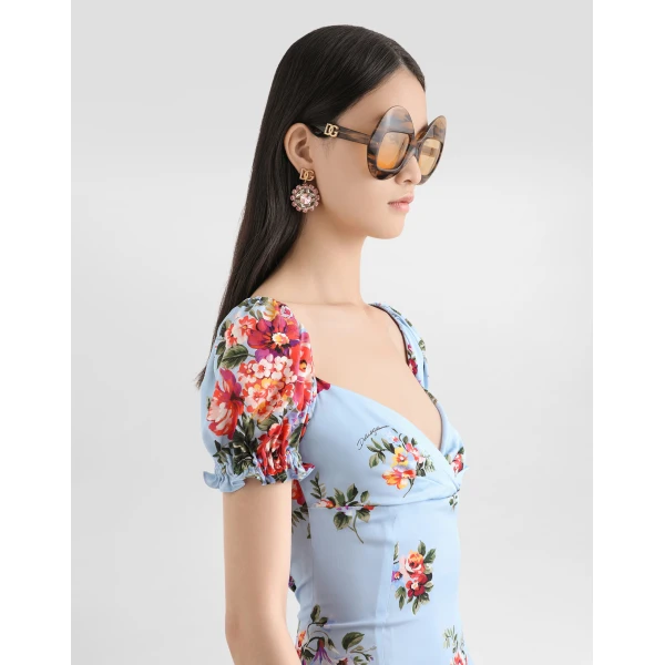 Dolce & Gabbana Flower bouquet-print dress, view 5