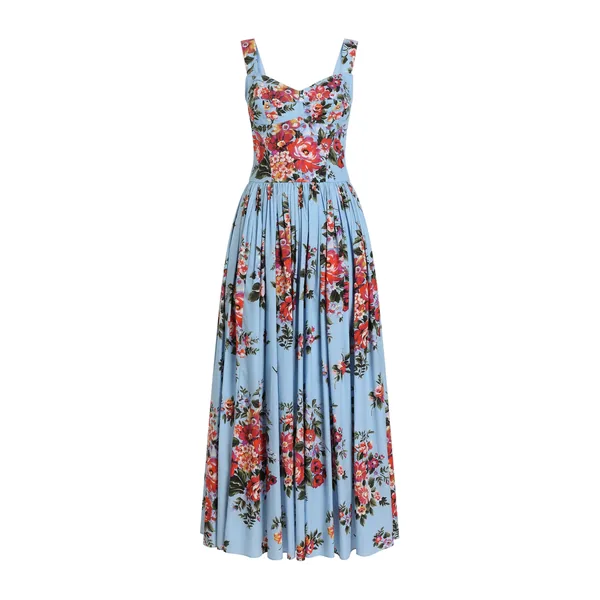Dolce & Gabbana Flower bouquet-print dress