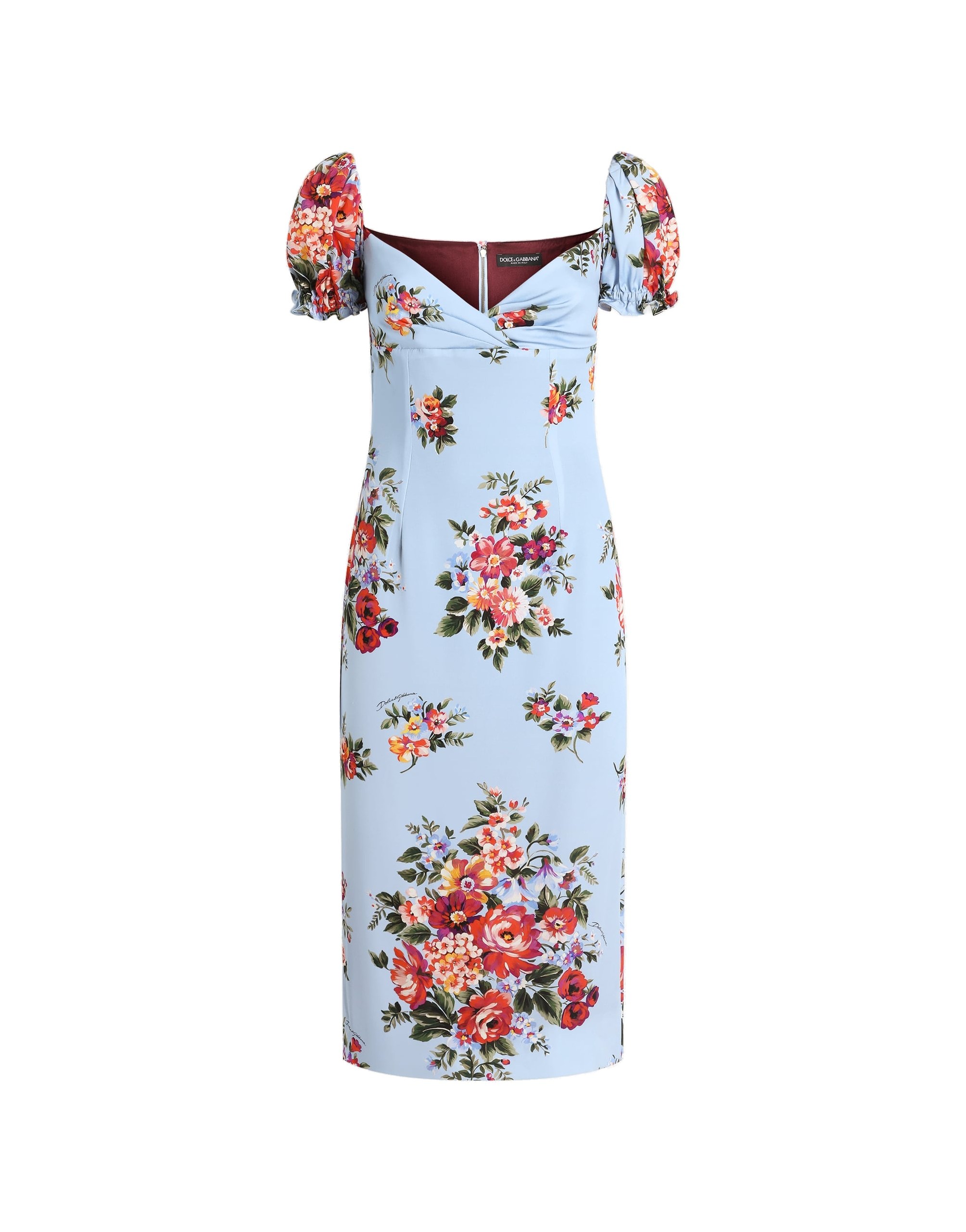Dolce & Gabbana Flower bouquet-print dress