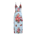 Dolce & Gabbana Flower bouquet-print satin dress