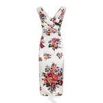 Dolce & Gabbana Flower bouquet-print satin dress