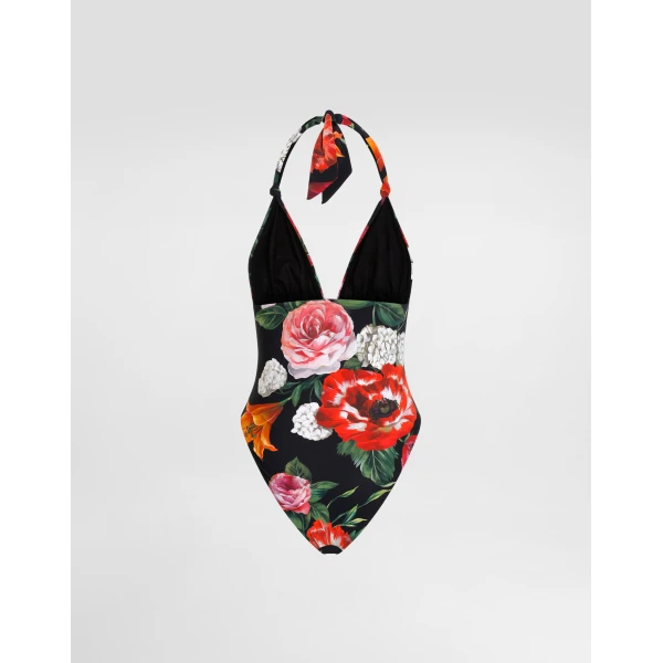 Dolce & Gabbana Flower-print one-piece swimsuit, view 3