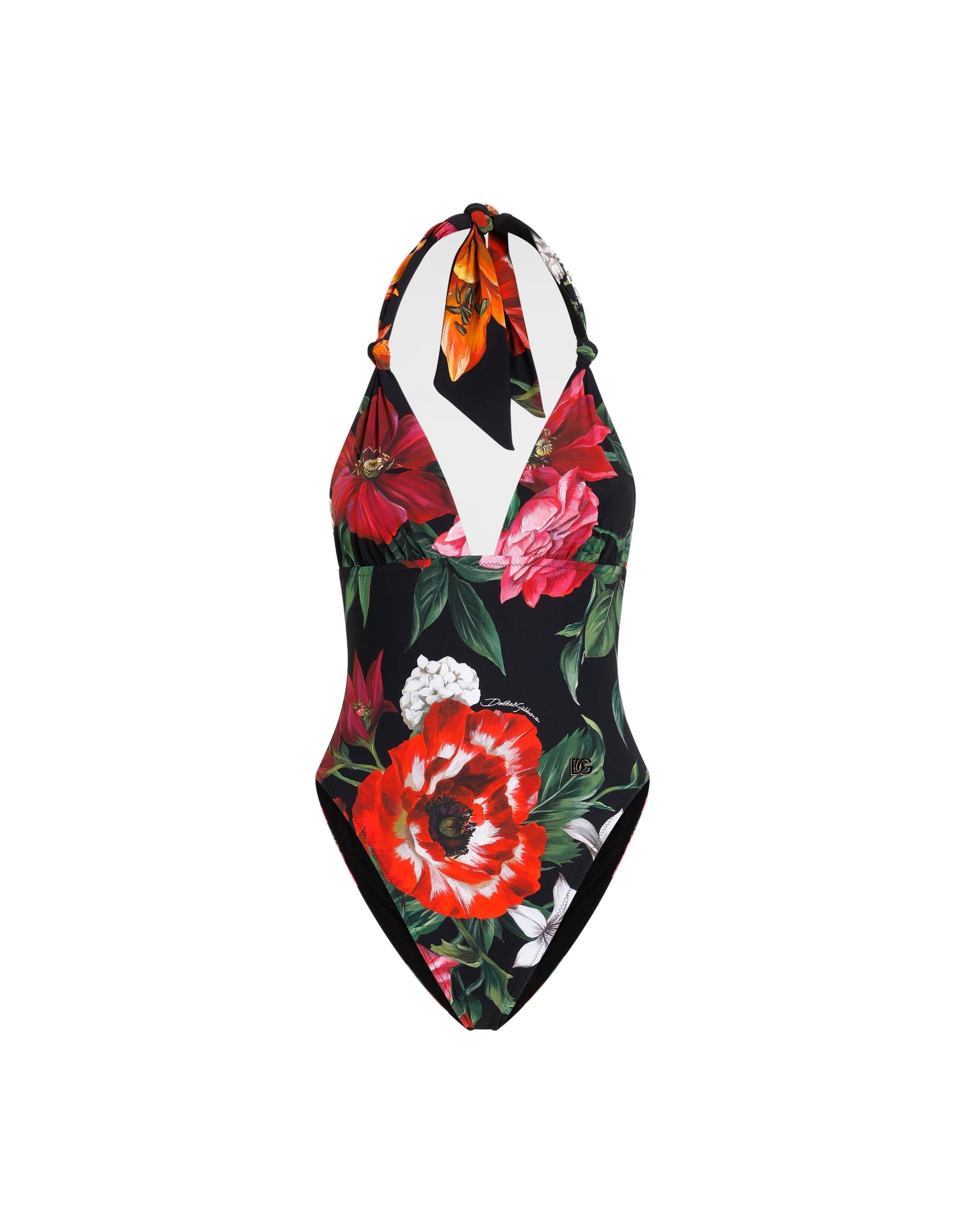 Dolce & Gabbana Flower-print one-piece swimsuit