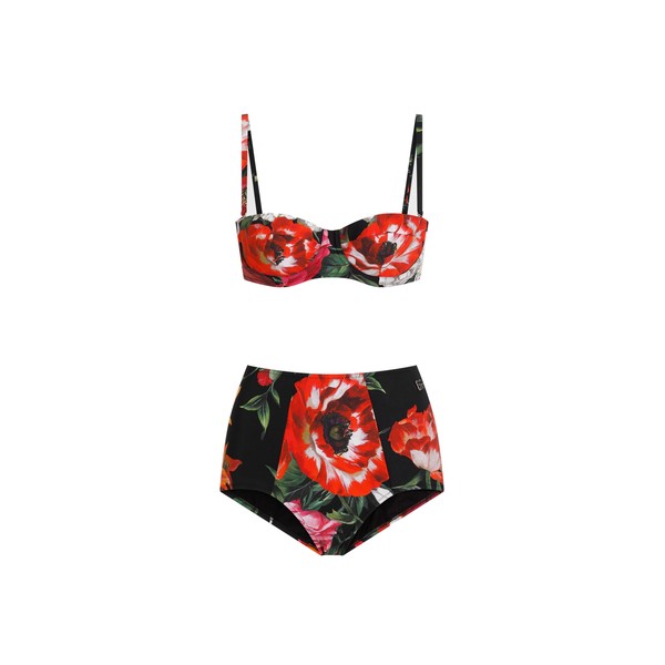 Dolce & Gabbana Flower-print padded bikini
