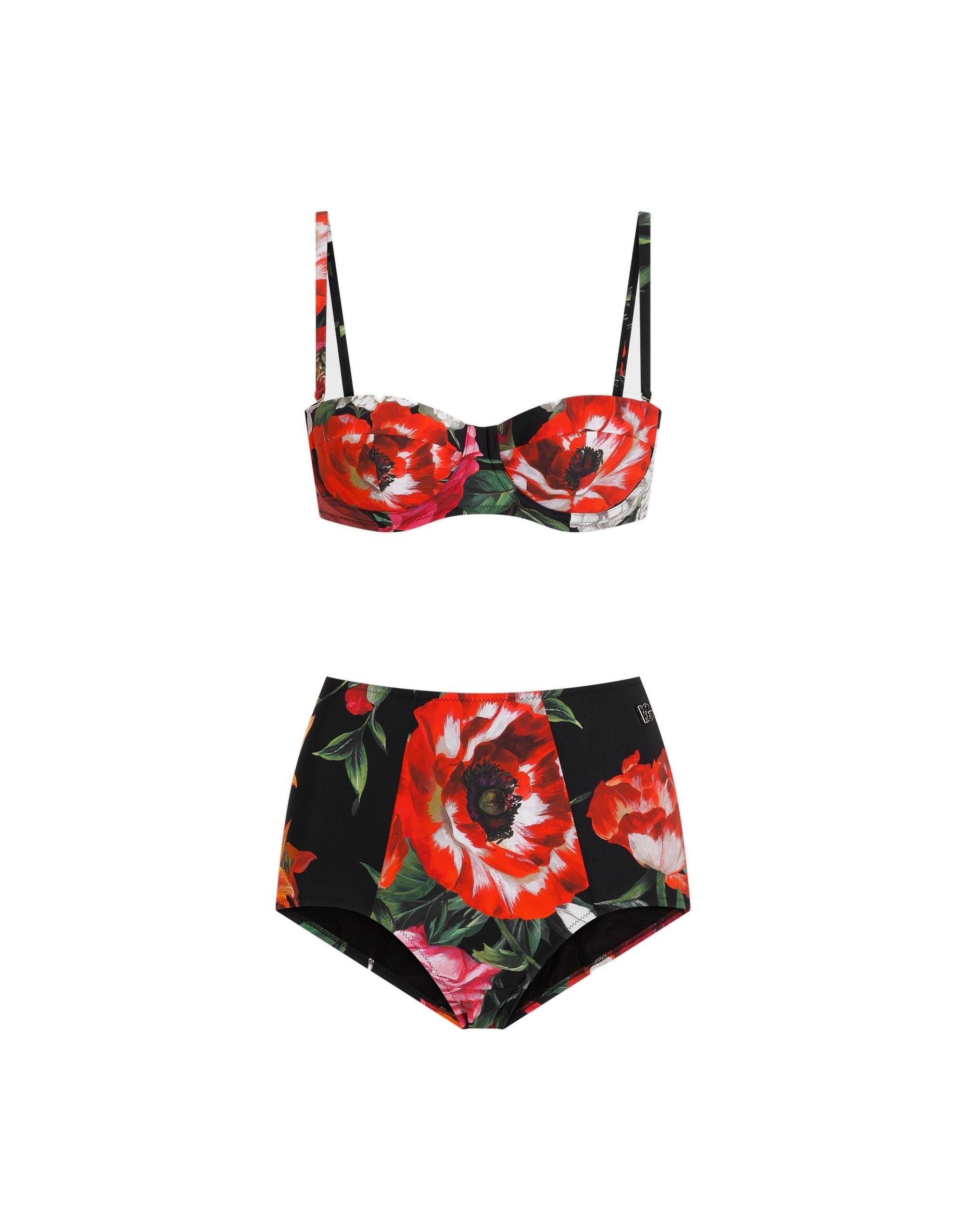 Dolce & Gabbana Flower-print padded bikini