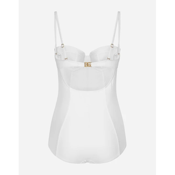 Dolce & Gabbana Full swimsuit with balcony neckline, view 2