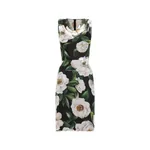 Dolce & Gabbana Gardenia-print chiffon midi dress