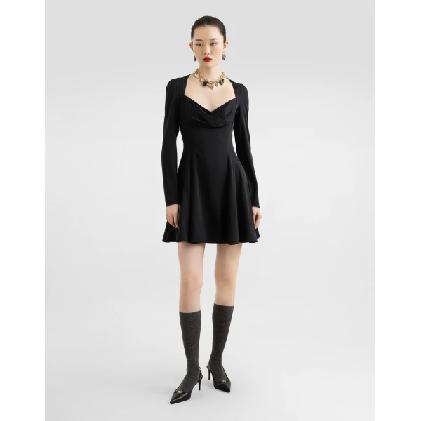 Dolce & Gabbana Godet line cady dress, view 2
