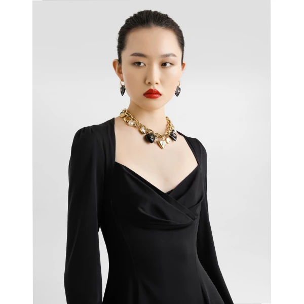Dolce & Gabbana Godet line cady dress, view 4