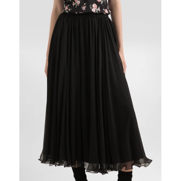 Dolce & Gabbana High-waisted chiffon circle skirt, view 4
