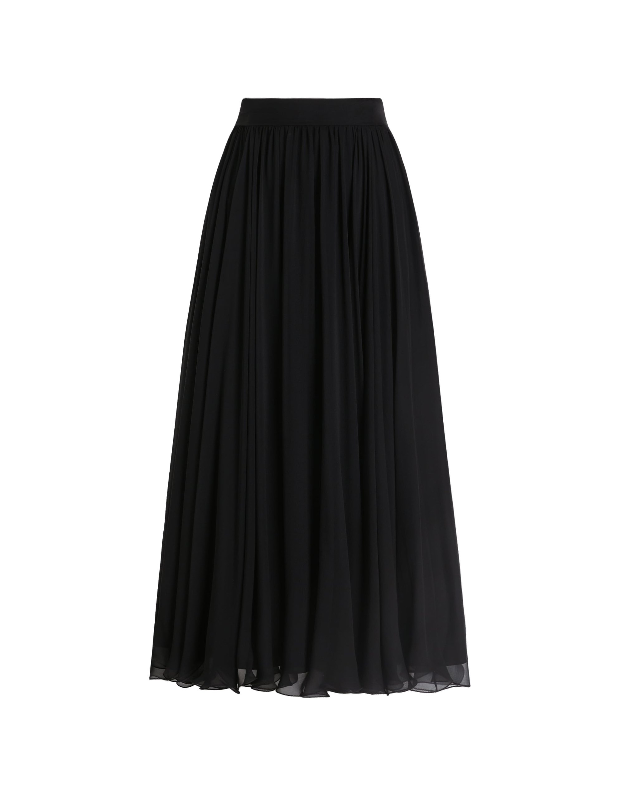 Dolce & Gabbana High-waisted chiffon circle skirt