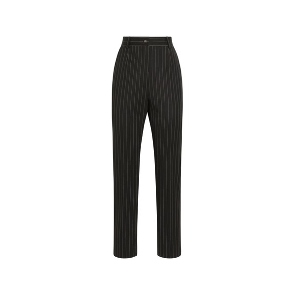 Dolce & Gabbana High-waisted pinstripe twill pants