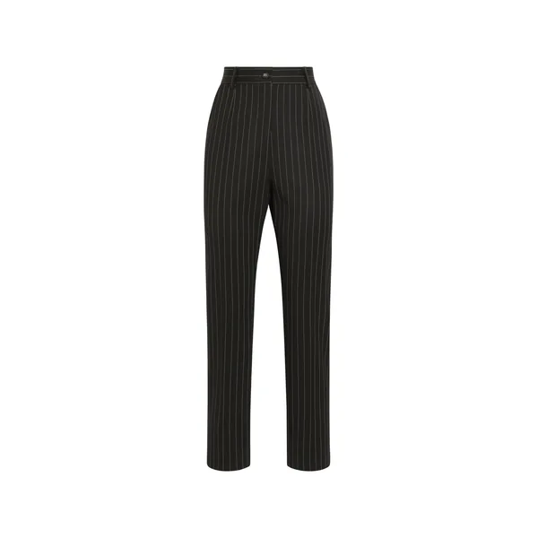 Dolce & Gabbana High-waisted pinstripe twill pants