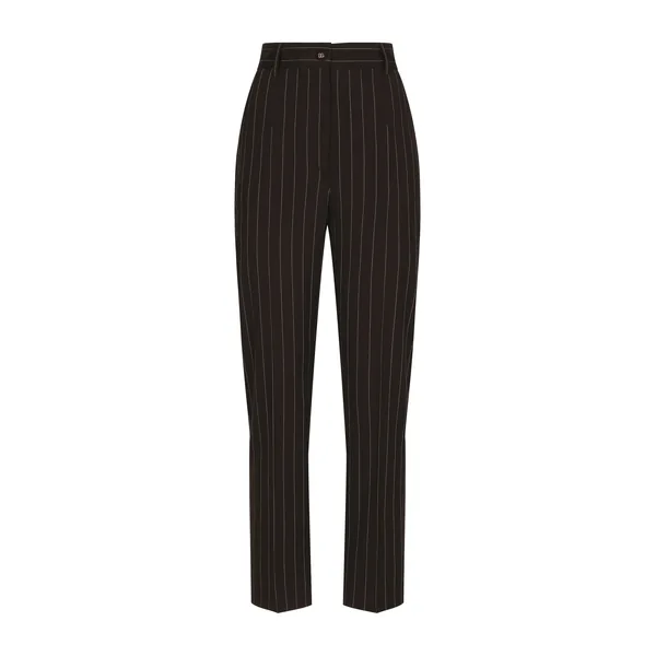 Dolce & Gabbana High-waisted pinstripe wool pants