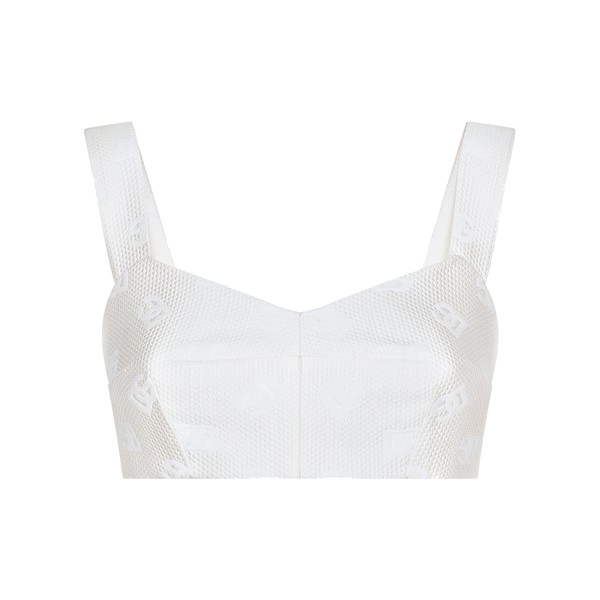 Dolce & Gabbana Jacquard top with all-over DG logo