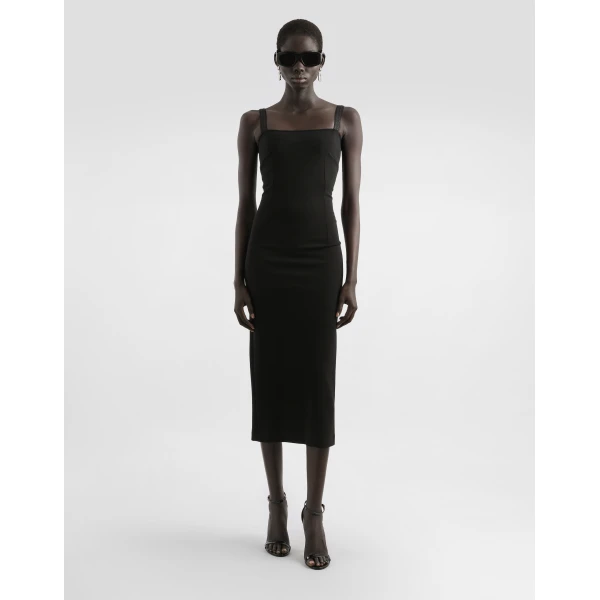 Dolce & Gabbana Jersey Milano rib sheath dress, view 2