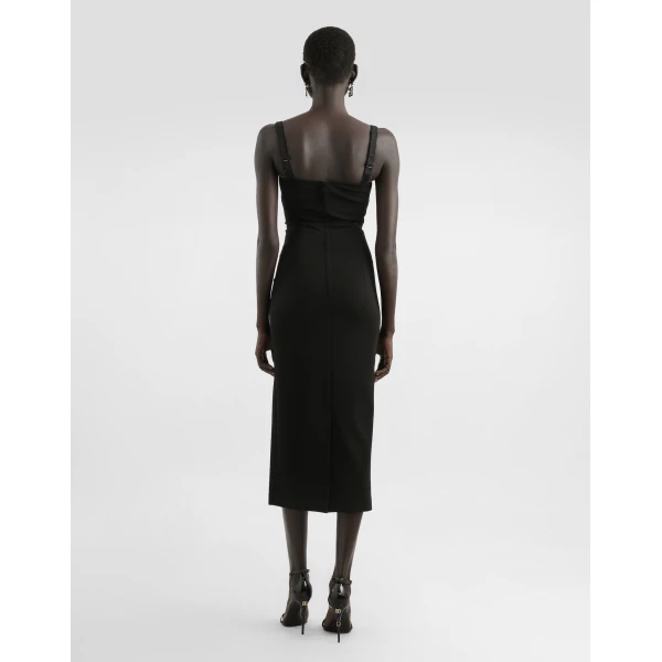 Dolce & Gabbana Jersey Milano rib sheath dress, view 3