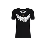 Dolce & Gabbana Jersey T-shirt with DG logo and lace details Top