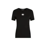 Dolce & Gabbana Jersey T-shirt with DG logo embroidery Top