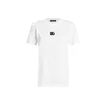 Dolce & Gabbana Jersey T-shirt with DG logo embroidery Top