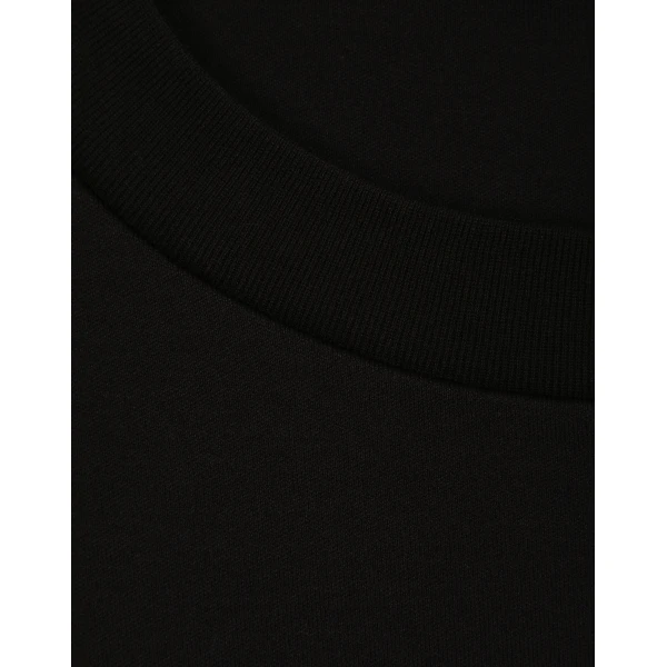 Dolce & Gabbana Jersey T-shirt with flocked logo print Top, view 5
