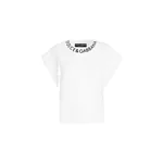 Dolce & Gabbana Jersey T-shirt with logo on neck Top