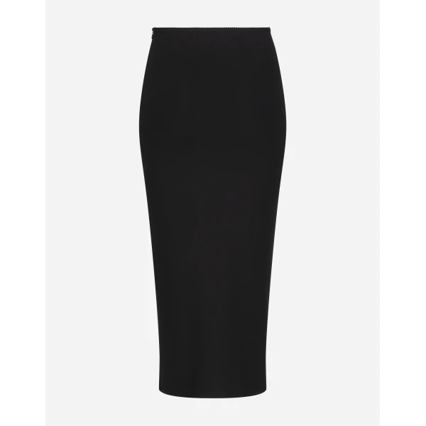 Dolce & Gabbana Jersey full Milano calf-length skirt, view 2