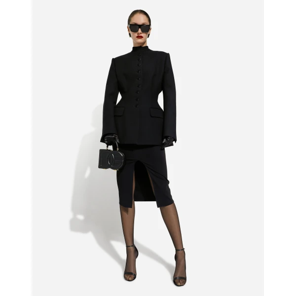 Dolce & Gabbana Jersey full Milano calf-length skirt, view 5