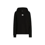 Dolce & Gabbana Jersey hoodie with DG embroidery
