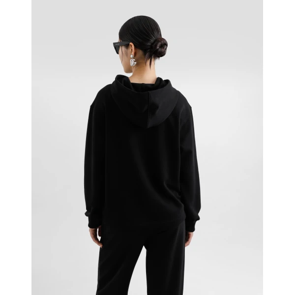 Dolce & Gabbana Jersey hoodie with DG embroidery, view 6
