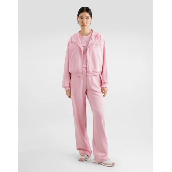 Dolce & Gabbana Jersey jogging pants with DG logo embroidery, view 2