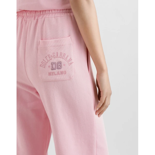 Dolce & Gabbana Jersey jogging pants with DG logo embroidery, view 5