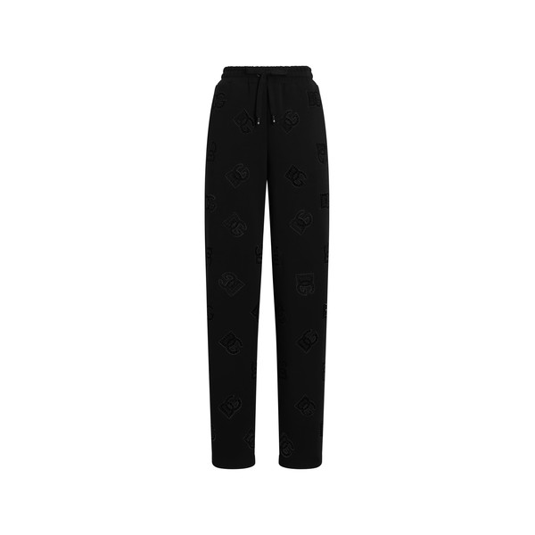 Dolce & Gabbana Jersey jogging pants with cut-out and DG logo