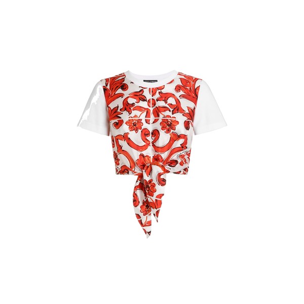 Dolce & Gabbana Jersey majolica-print t-shirt Top