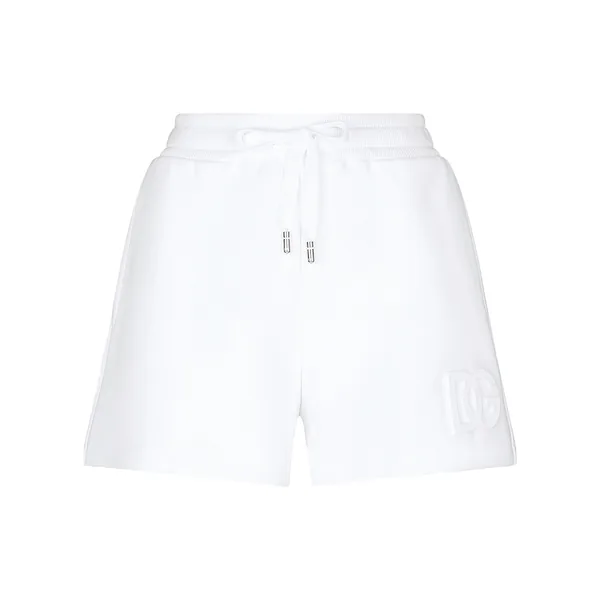 Jersey shorts with embossed DG logo
