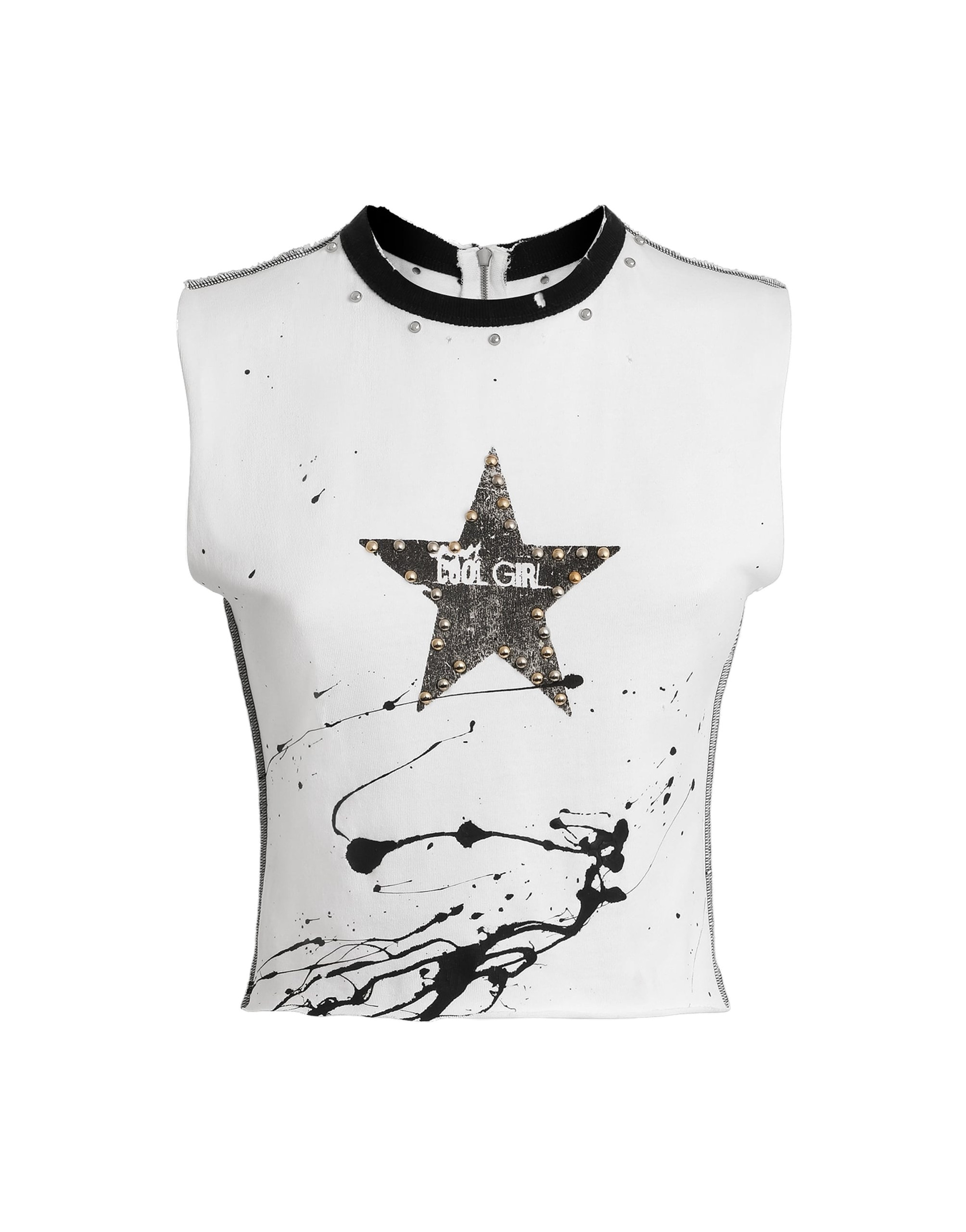 Dolce & Gabbana Jersey sleeveless t-shirt with print
