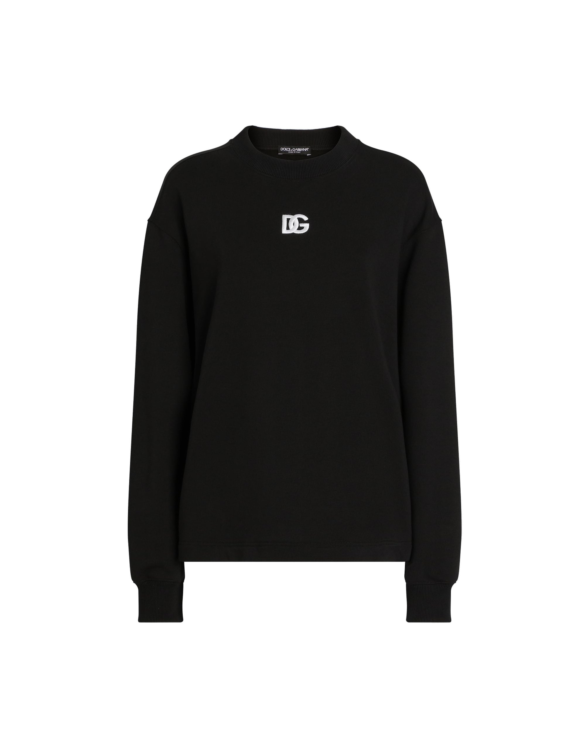 Dolce & Gabbana Jersey sweatshirt with DG embroidery