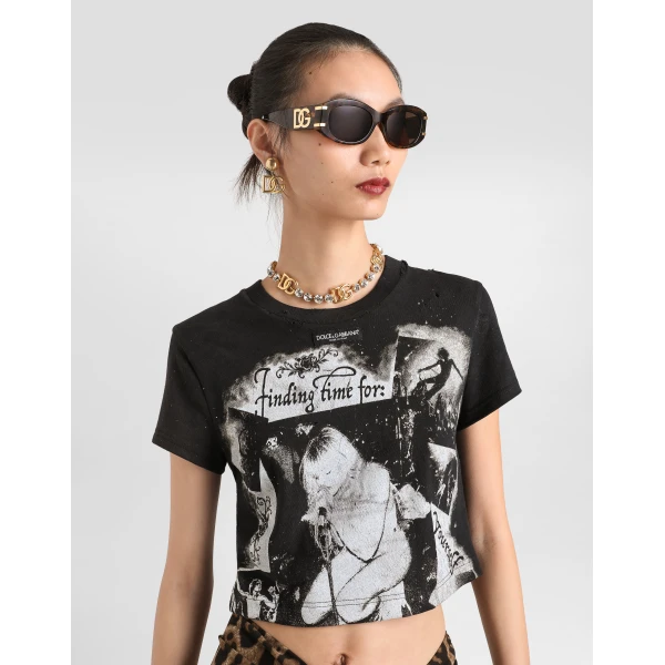 Dolce & Gabbana Jersey t-shirt Top, view 4