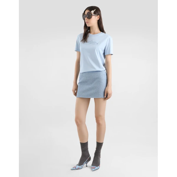 Dolce & Gabbana Jersey t-shirt with embroidery Top, view 2