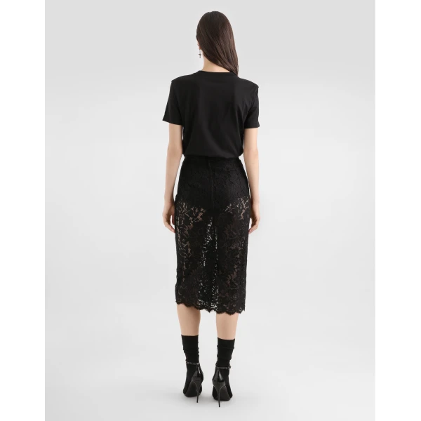 Dolce & Gabbana Jersey t-shirt with embroidery Top, view 3