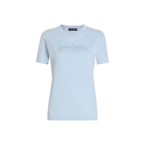 Dolce & Gabbana Jersey t-shirt with embroidery Top