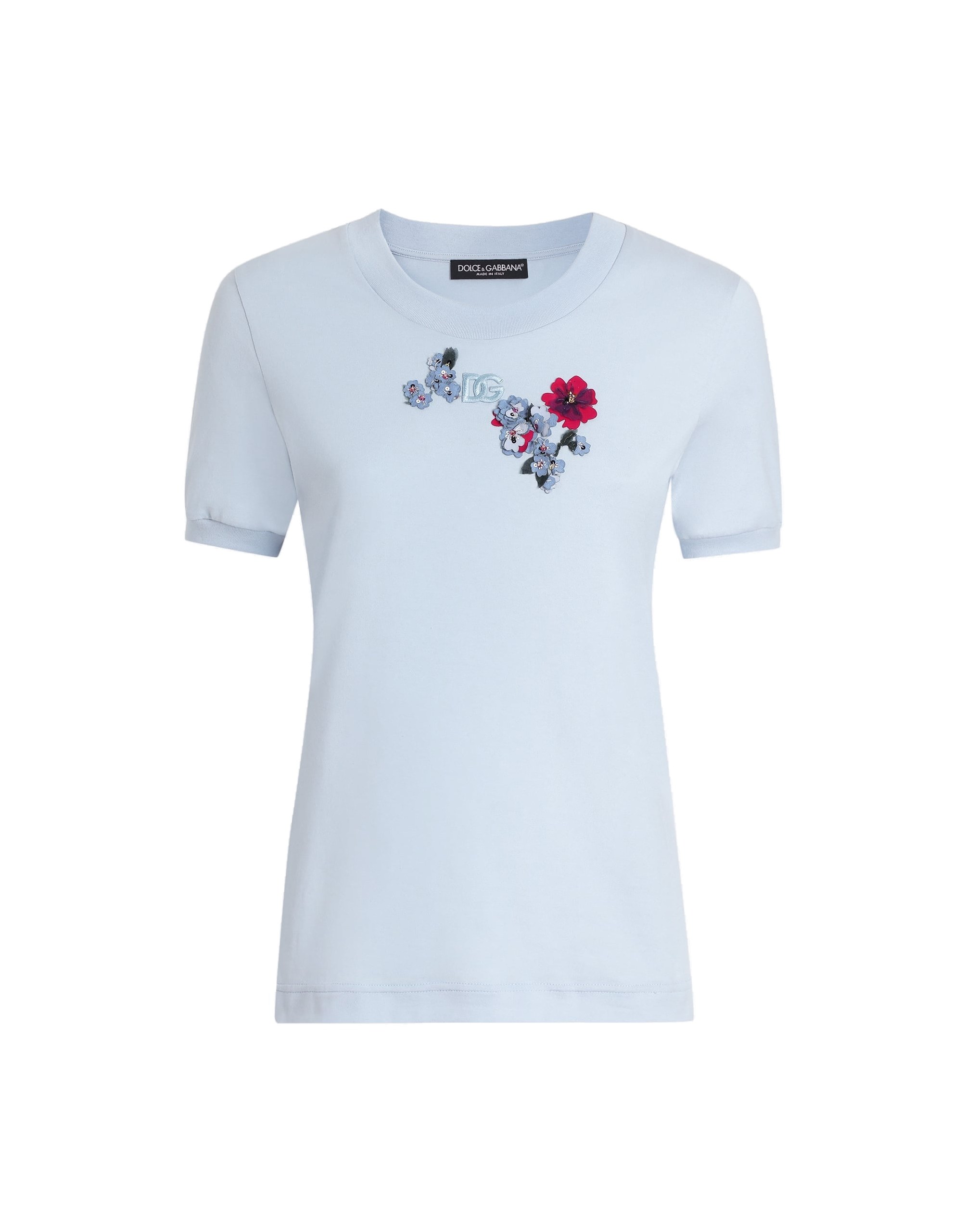 Dolce & Gabbana Jersey t-shirt with flower patch