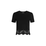 Dolce & Gabbana Jersey t-shirt with lace Top