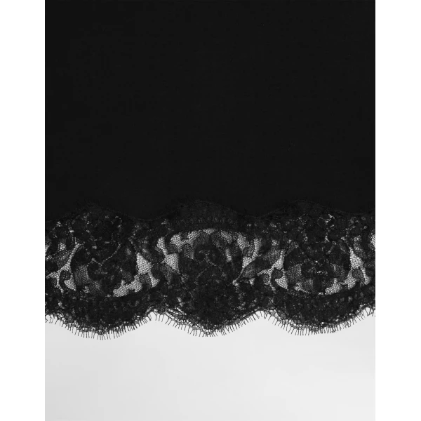 Dolce & Gabbana Jersey t-shirt with lace Top, view 4